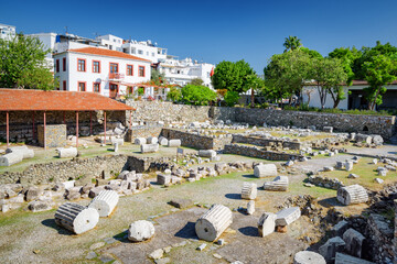 Wall Mural - The ruins of the Mausoleum at Halicarnassus in Bodrum, Turkey