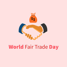 Vector Graphic Of World Fair Trade Day Good For National World Fair Trade Day Celebration. Flat Design. Flyer Design.flat Illustration.