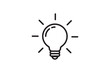 © SolaruS - Idea symbol creative concept. Light bulb light vector icon. Power and energy sign.