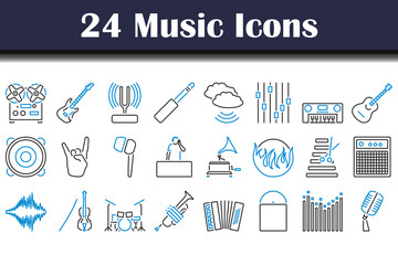 Wall Mural - Music Icon Set