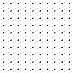 Poster - Square seamless background pattern from geometric shapes are different sizes and opacity. The pattern is evenly filled with small black boxing gloves symbols. Vector illustration on white background