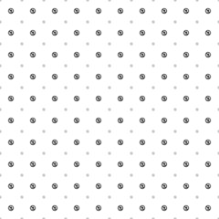 Poster - Square seamless background pattern from black no gas symbols are different sizes and opacity. The pattern is evenly filled. Vector illustration on white background