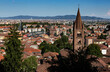 View of the city of Turin from Castello di Rivoli, Piedmont, Italy