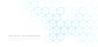 Abstract white background with bright blue circle vector. Simple circle lines overlay texture. Clean minimal style. Connected geometric lines graphic template with space for your text.