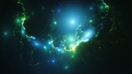 Wall Mural - nebula in deep space
