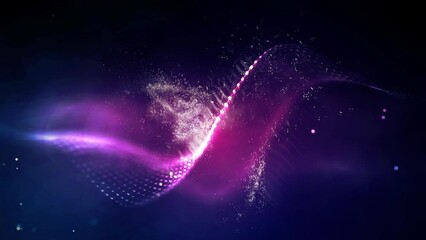 Poster - blockchain technology background. cryptocurrency fintech block chain network and programming concept