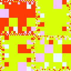 Aufkleber - abstract vector graphics made with generative art approach using geometric shapes