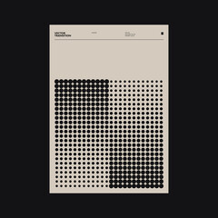 Aufkleber - brutalist poster design graphics made with helvetica typography aesthetics and geometric forms