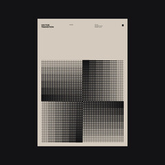 Aufkleber - Brutalist Poster Design Graphics Made With Helvetica Typography Aesthetics And Geometric Forms