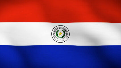 Flag of Paraguay Close Up