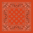 Red bandana paisley fabric kerchief vector wallpaper