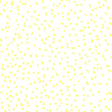 Seamless Abstract Pattern With Small Pale Yellow Dots On A White Background