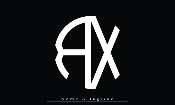 Alphabet letters Initials Monogram logo RX , XR