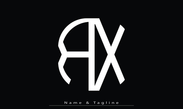 Alphabet letters Initials Monogram logo RX , XR
