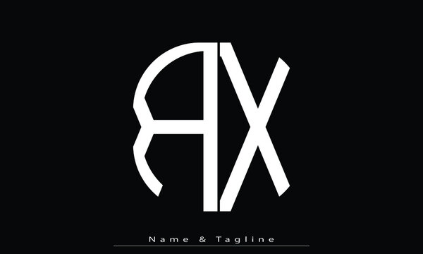 Alphabet letters Initials Monogram logo RX , XR
