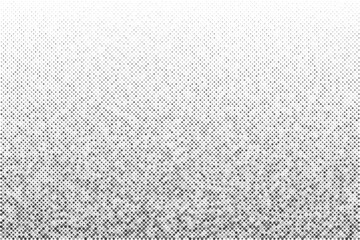 Poster - Abstract gray halftone circles texture consists of different dots isolated on white background. Geometric vector shape elements pattern for presentation design. Fit for corporate, business, talks