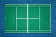 Tennis Court Synthetic Surface, Top view