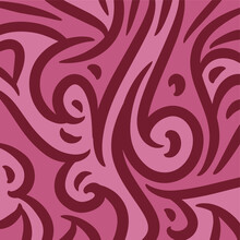 Abstract Background With Swirls And Curves Waves Arabic Ornament