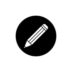 Sticker - Pencil icon in black round