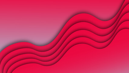 Wall Mural - abstract red wave background