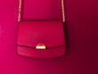 Pink fashionable leather purse with gold details as designer bag and stylish accessory, female fashion and luxury style handbag collection