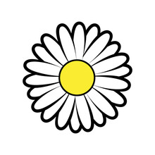 Cute Vector Daisy Logo