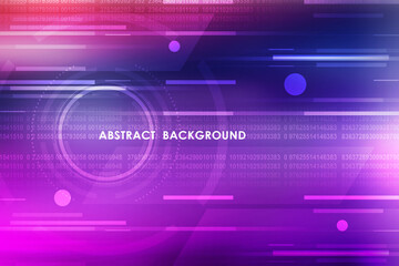 Poster - 2d illustration abstract technology background concept
