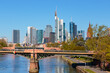 Frankfurt am Main, Ansicht von der Flößerbrücke. 18.04.2022.