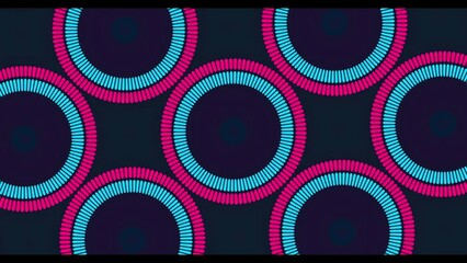 Wall Mural - concert screen laser glowing neon light motion background design kaleidoscope pattern color loop fut