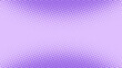 Pop art background in retro comics book style with halftone texture purple color. Superhero cartoon fun backdrop design, vector illustration eps10