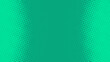 © stock_santa - Pop art background in retro comics book style with halftone texture turquoise green color. Superhero cartoon fun backdrop design, vector illustration eps10