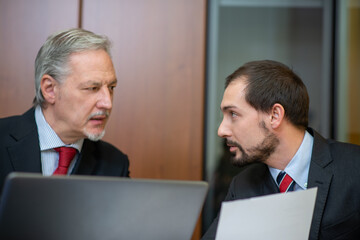 Canvas Print - Business people at work