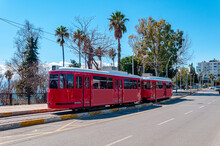 Antalya's Nostalgic Tram. Antalya Turkey.