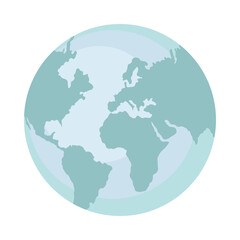 Wall Mural - earth map icon