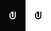 Abstract Letter U Logo Design. Creative,Premium Minimal Emblem Design Template. Graphic Alphabet Symbol For Corporate. Business Identity. Initial UU Vector Element