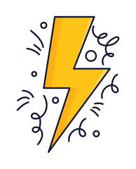 Sticker - creative lightning idea