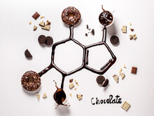 Creative Art Chocolate Chemical Formula Of Theobromine Molecule