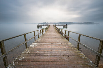  wooden pier in the sea