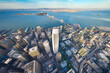 Aerial Panoramic Cityscape View of San Francisco Skyline