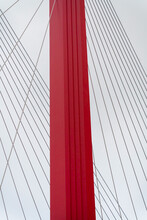 Minimal Part Of Cable Bridge With Copy Space.