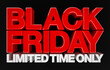 © tuiafalken - Black friday limited time only banner, 3d rendering