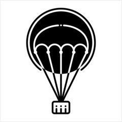 Wall Mural - Parachute Icon, Air Drag Device Icon