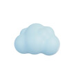 fluffy clouds in the sky. 3D illustration.