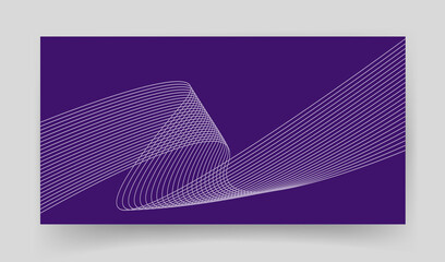 Aufkleber - Curve line wave vector element abstract background design, dynamic flow effect pattern as digital energy stream modern graphic illustration, concept or technology clean creative futuristic liquid card