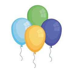 Canvas Print - balloons helium floating