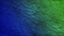Beautiful Dark Blue Green Texture. Gradient. Toned Cracked Rough Stone Surface. Abstract Colorful Background With Space For Design. Backdrop, Wallpaper.