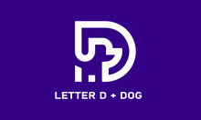 Letter D Dog Concept