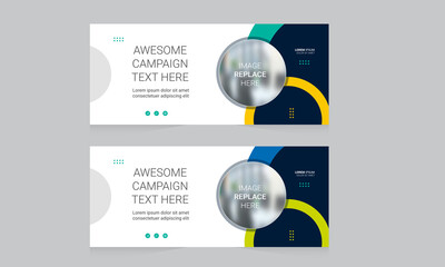 Wall Mural - Corporate Banner Layout Template Design