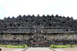 One side view of Borobudur the largest Buddhist Temple. Taken during pandemic