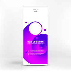 Wall Mural - roll-up design, creative modern style, beautiful gradient for banner
